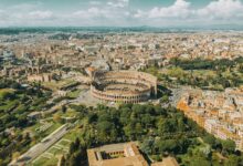 aerial rome view