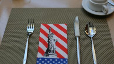 silver-fork-and-bread-knife-on-white-ceramic-plate