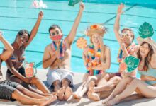 people-having-fun-while-sitting-on-the-poolside